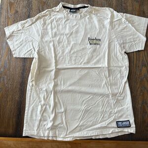 Jack by BB Dakota Cream Short Sleeve Tee with Small Black Chest Logo